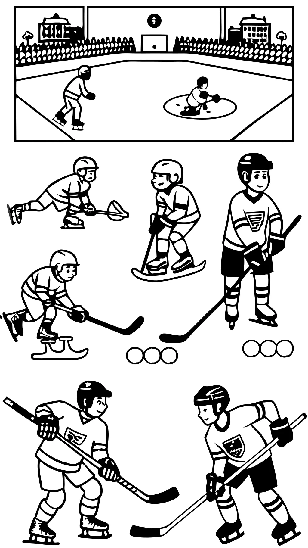 coloriage hockey